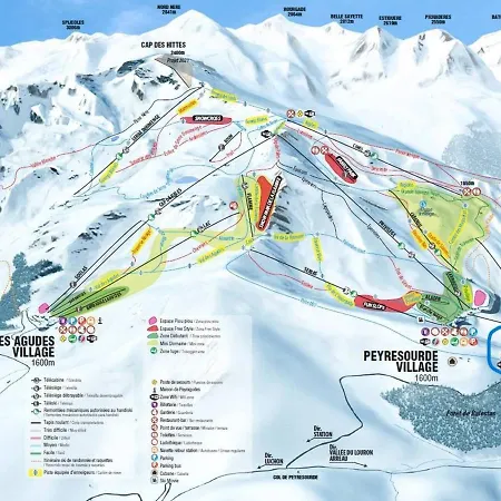 Grand Pour 6 Avec Parking A Peyragudes - Fr-1-695-43 Апартаменты *