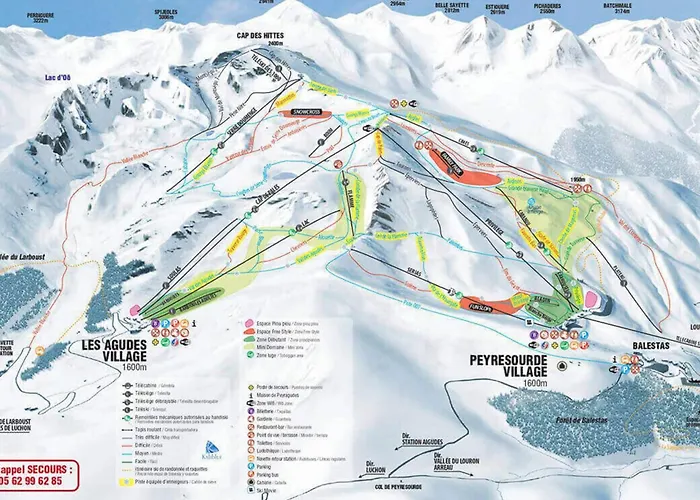 Grand Pour 6 Avec Parking A Peyragudes - Fr-1-695-43 Appartement *